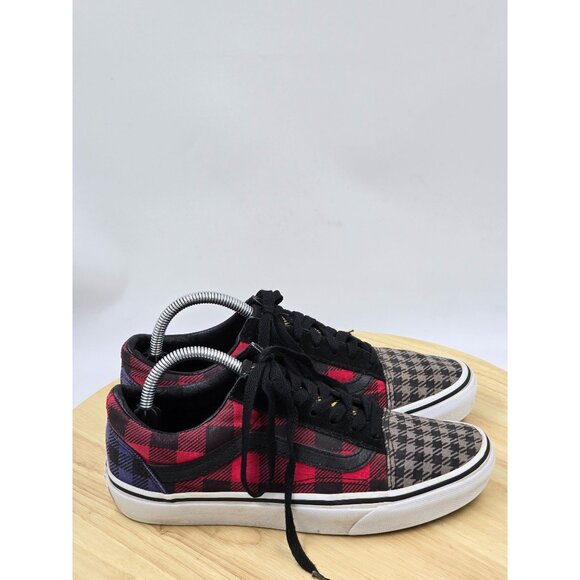 Vans Old Skool Plaid "Buffalo Houndstooth" Skate Shoes  Womens  Size 7 - Picture 1 of 8